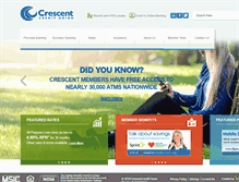 Tablet Screenshot of crescentcredit.org